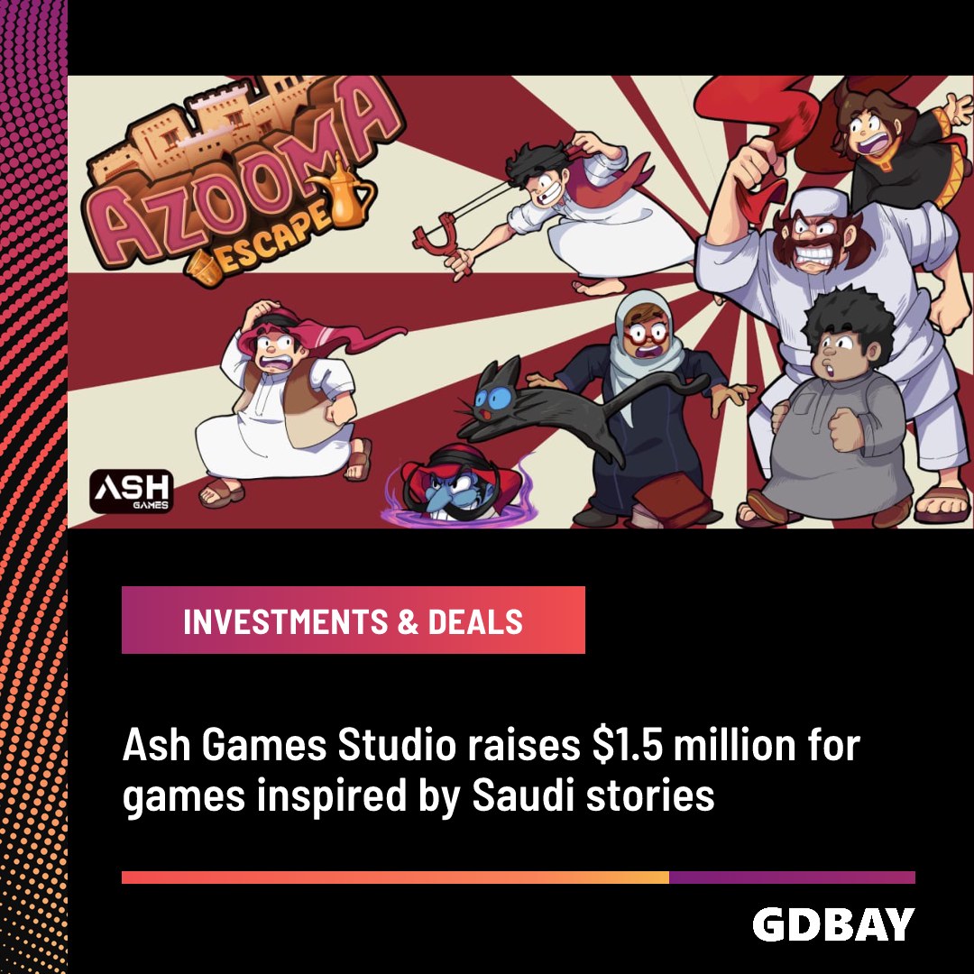 Ash Games Studio raises $1.5 million for games inspired by Saudi stories