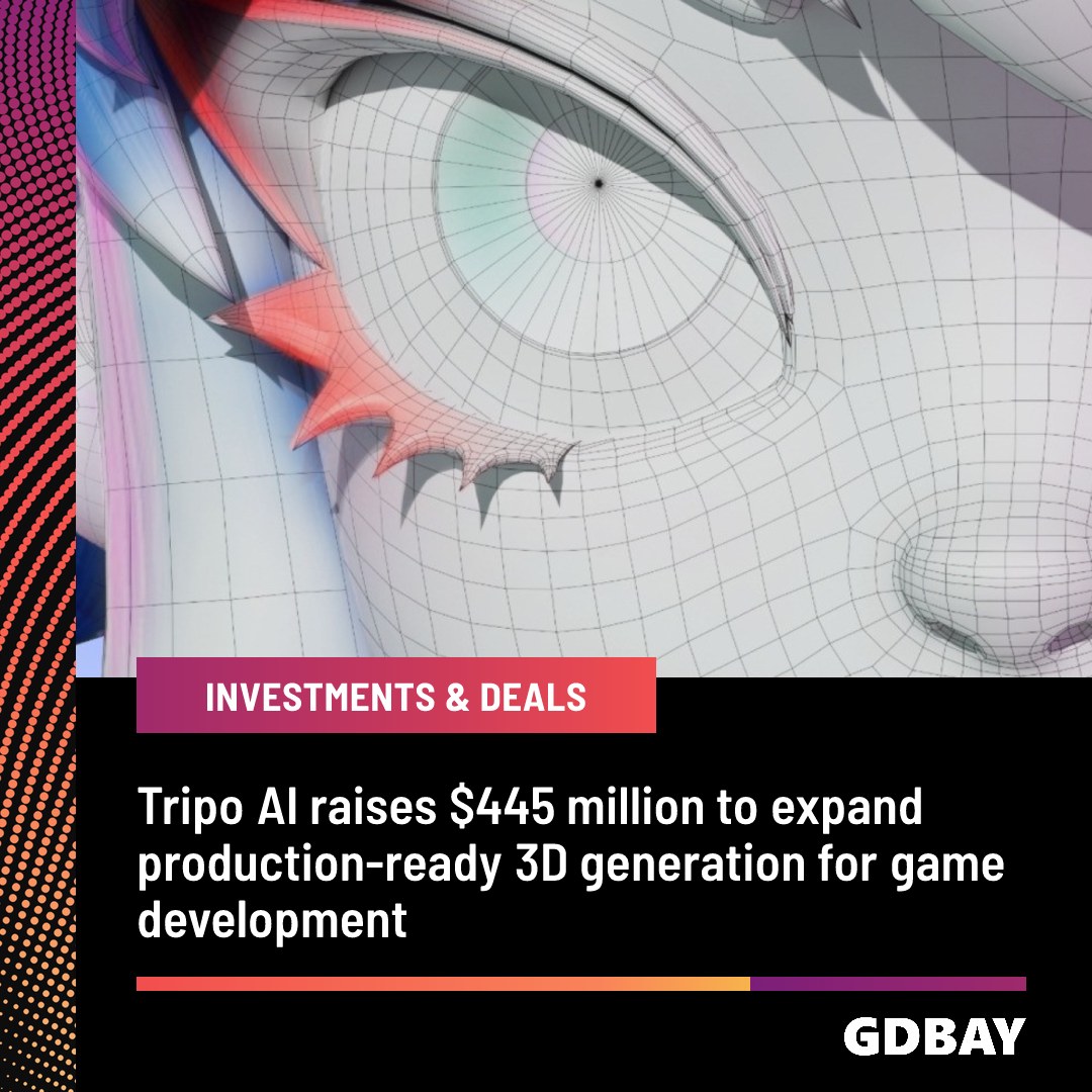 Tripo AI raises $445 million to expand production-ready 3D generation for game development