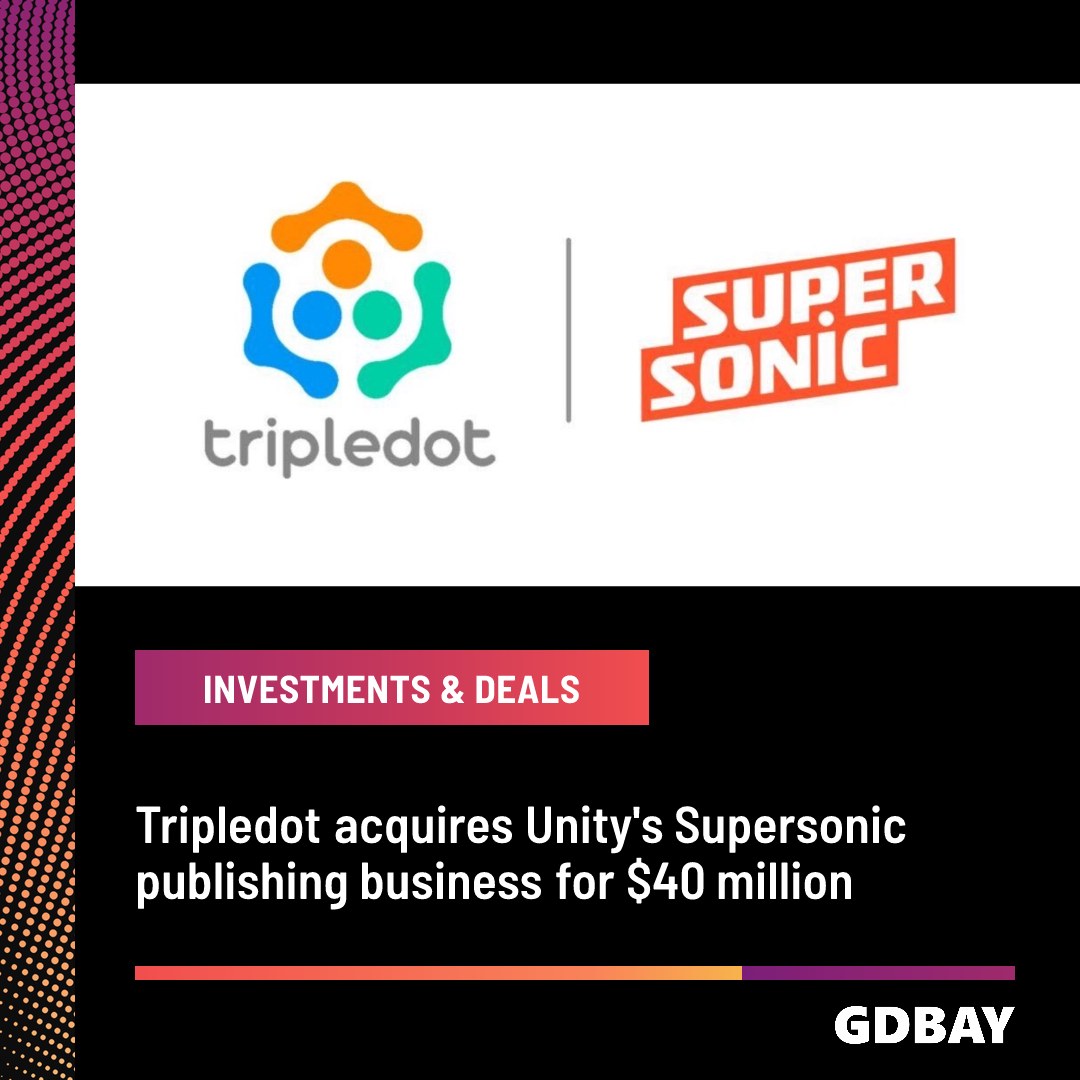 Tripledot acquires Unity's Supersonic publishing business for $40 million